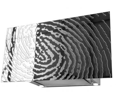 Okap kominowy Flexi FingerPrint - Srebrny - 80 cm