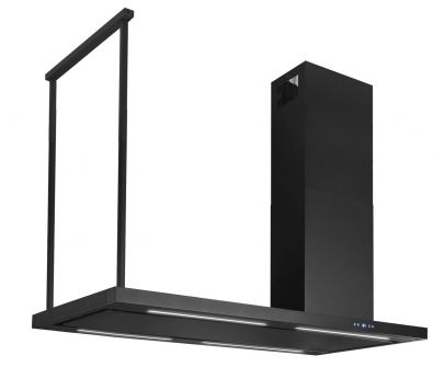 Okap wyspowy Metropolis Black Matt - Czarny Matt - 120 cm / 150 cm / 180 cm