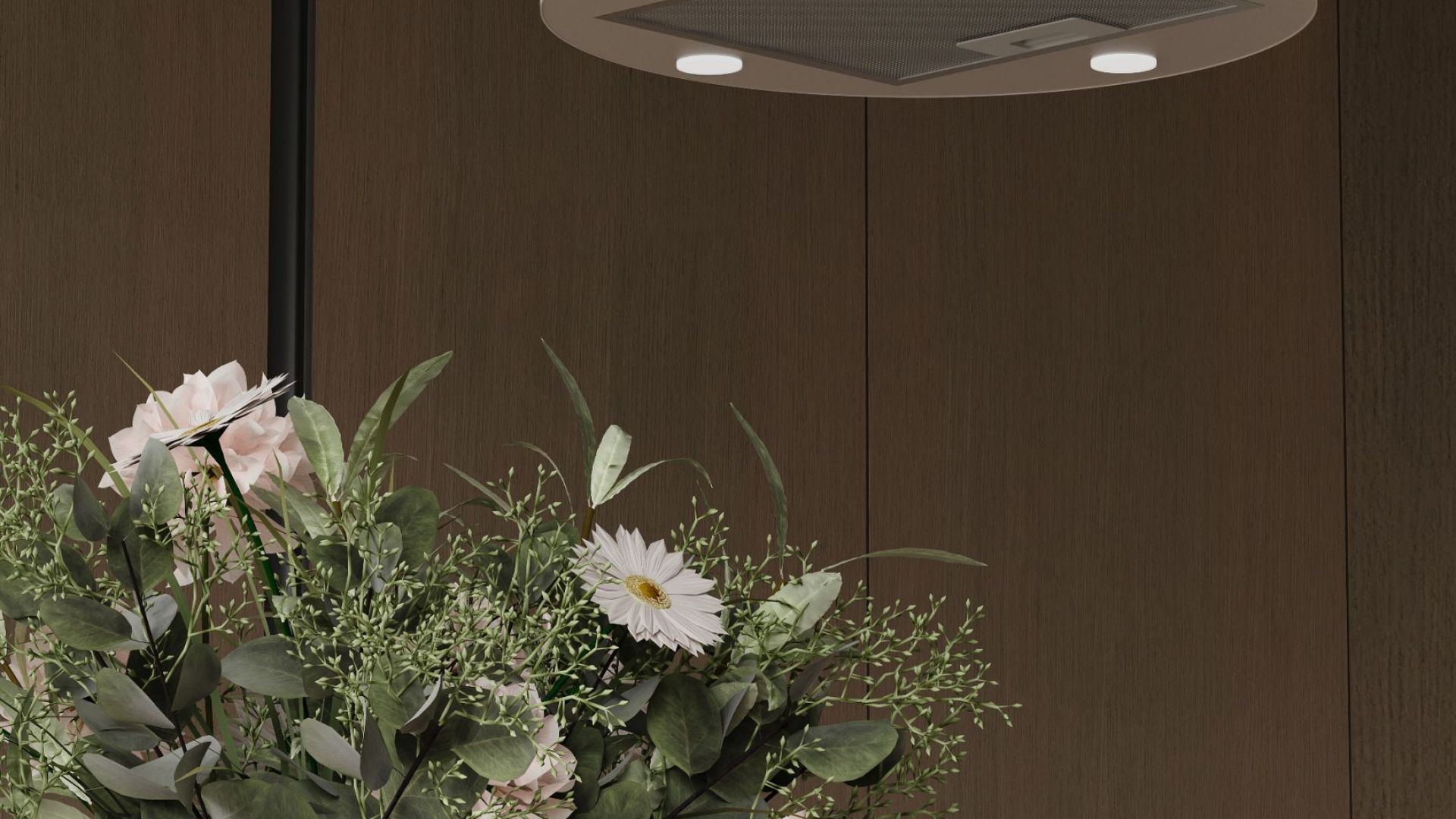 Okap wyspowy Cylindro 4LED Kashmir BLDC - Kashmir - Wizualizacja 5
