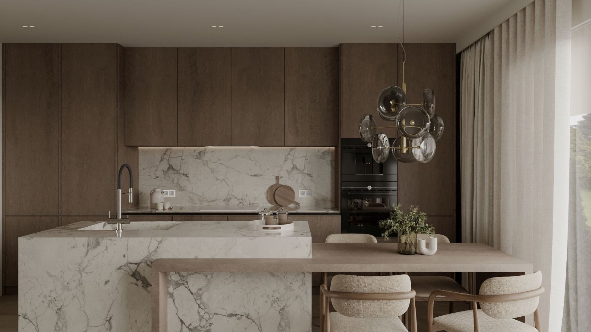 Okap podszafkowy Marino White - Biały - Wizualizacja 2