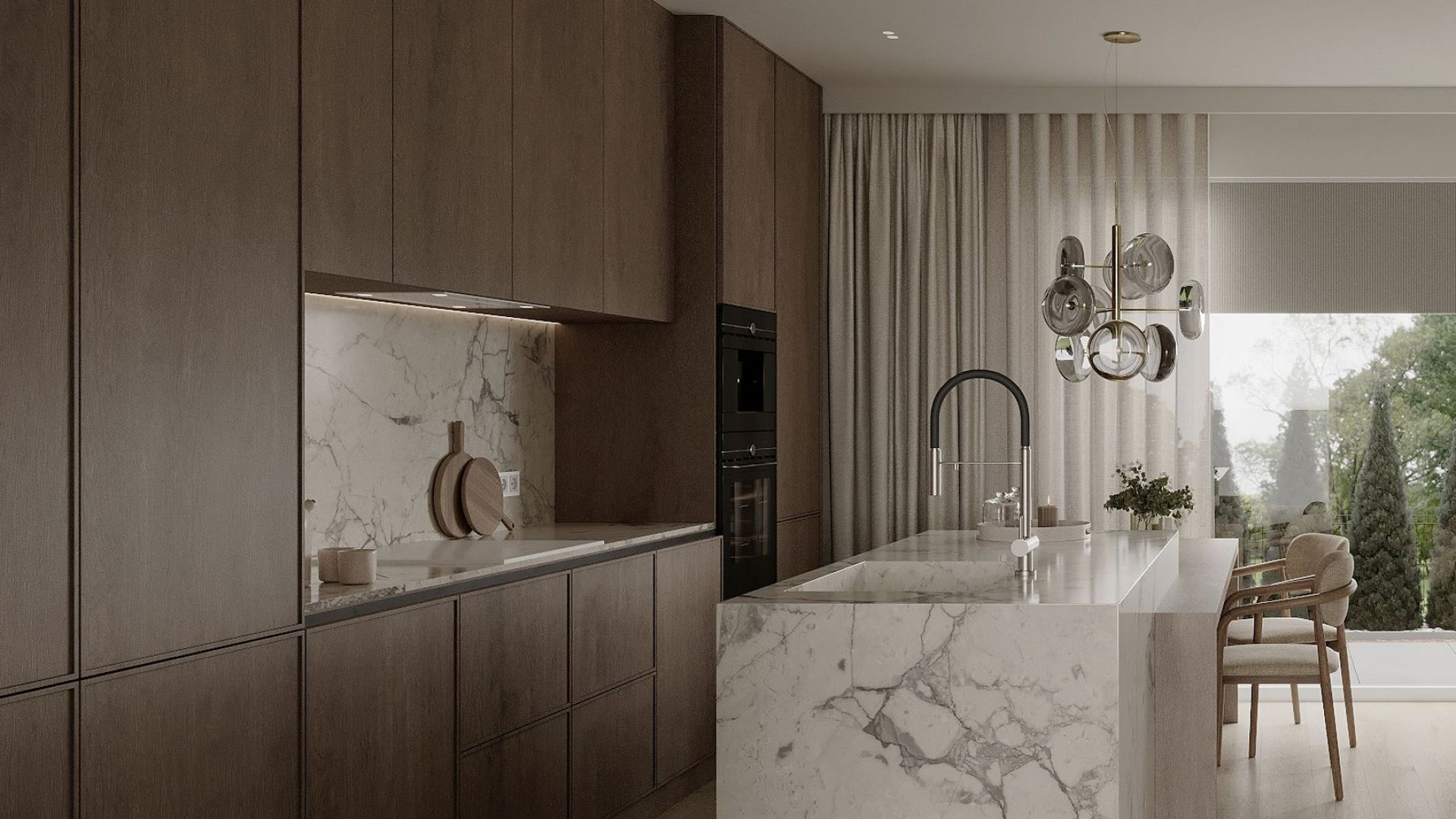 Okap podszafkowy Marino White - Biały - Wizualizacja 6