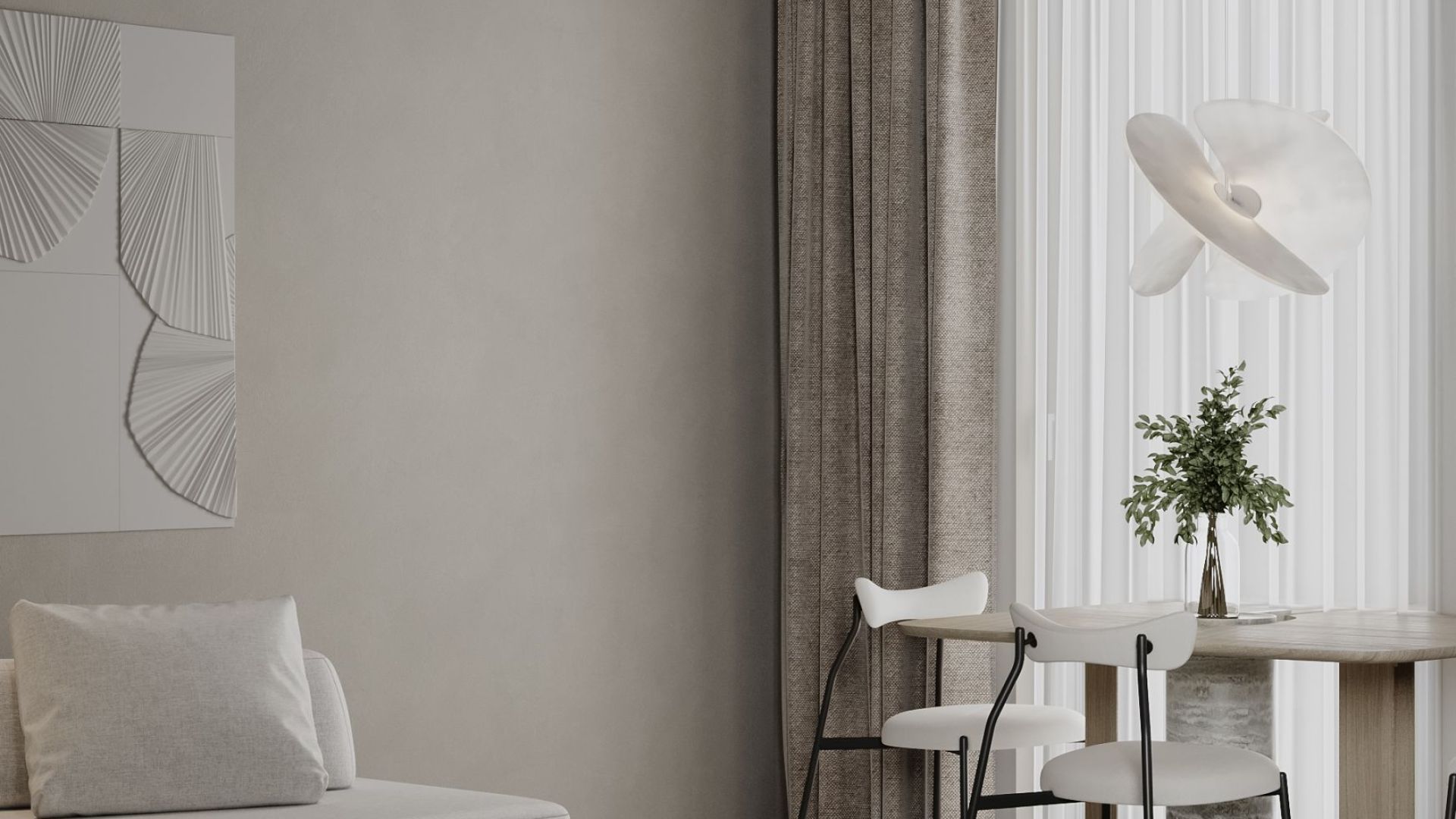 Okap wyspowy Alvar Glass Black Matt - Czarny Matt - Wizualizacja 9