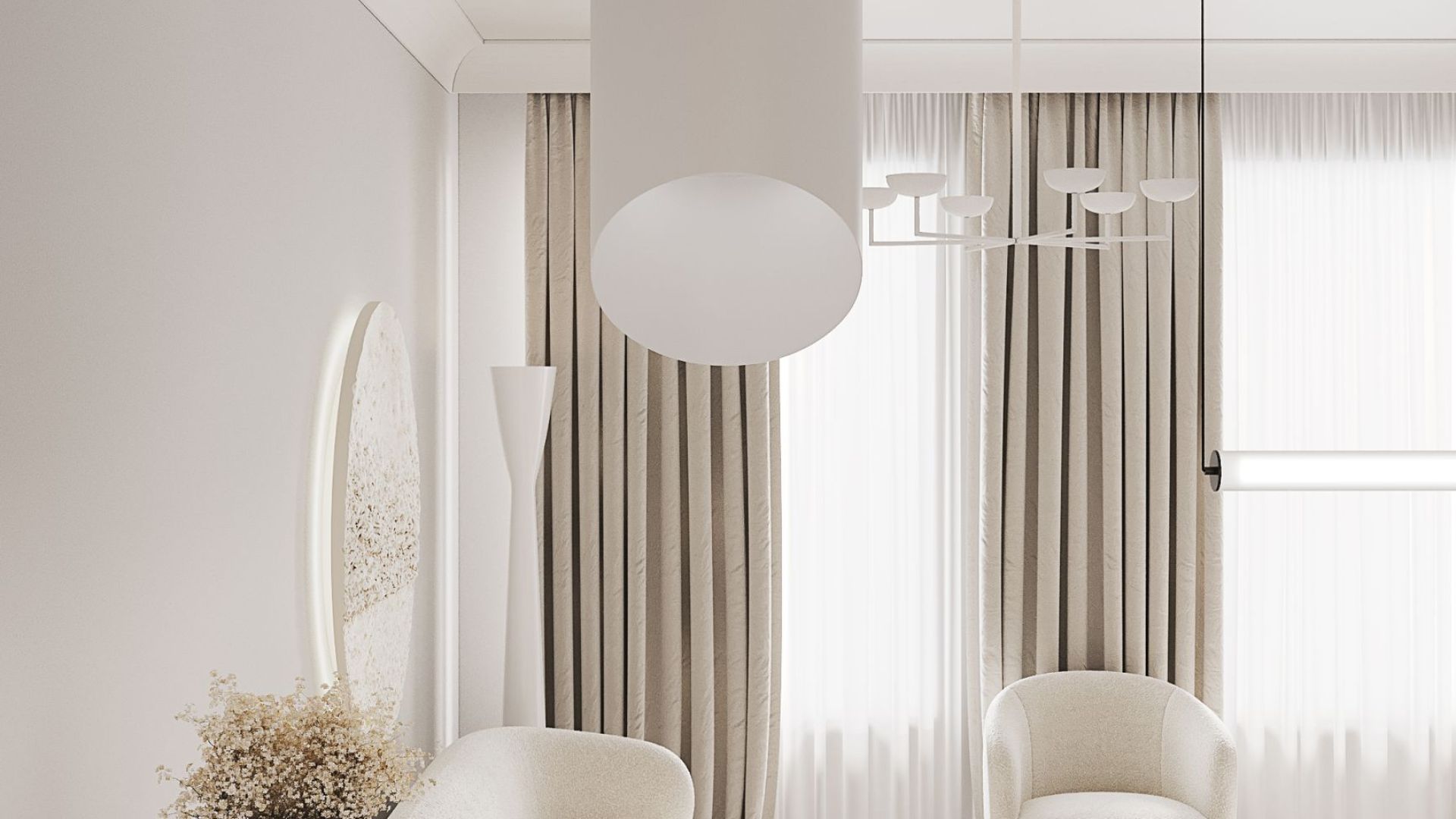 Okap wyspowy Hiro White Matt - Biały Matt - Wizualizacja 8