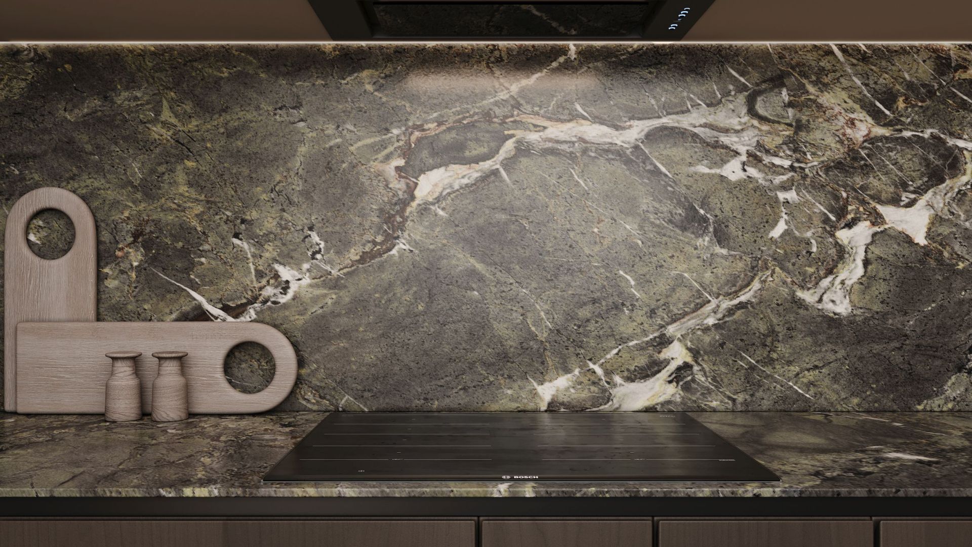 Okap podszafkowy Micra Black Matt - Czarny Matt - Wizualizacja 2