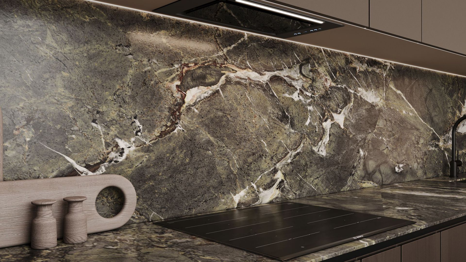 Okap podszafkowy Micra Black Matt - Czarny Matt - Wizualizacja 7