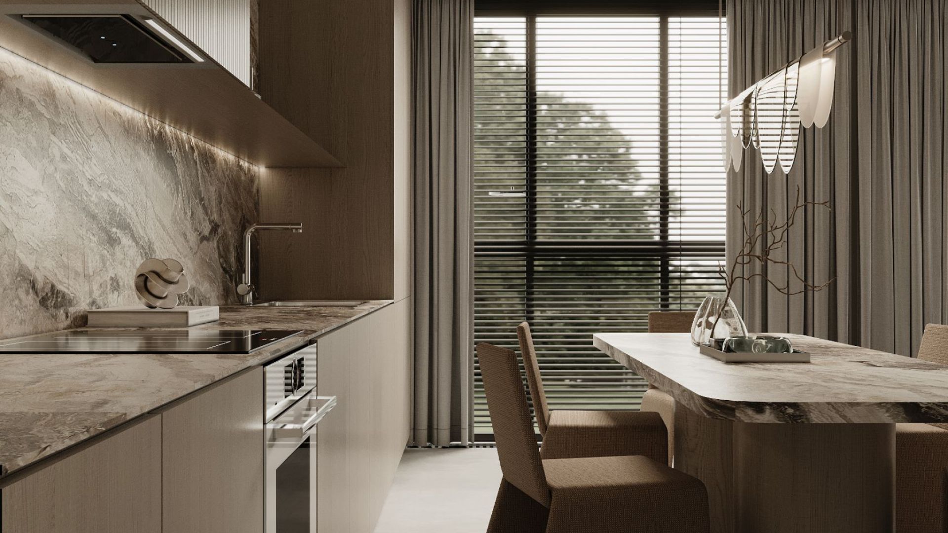 Okap podszafkowy Micra Black - Czarny - Wizualizacja 3