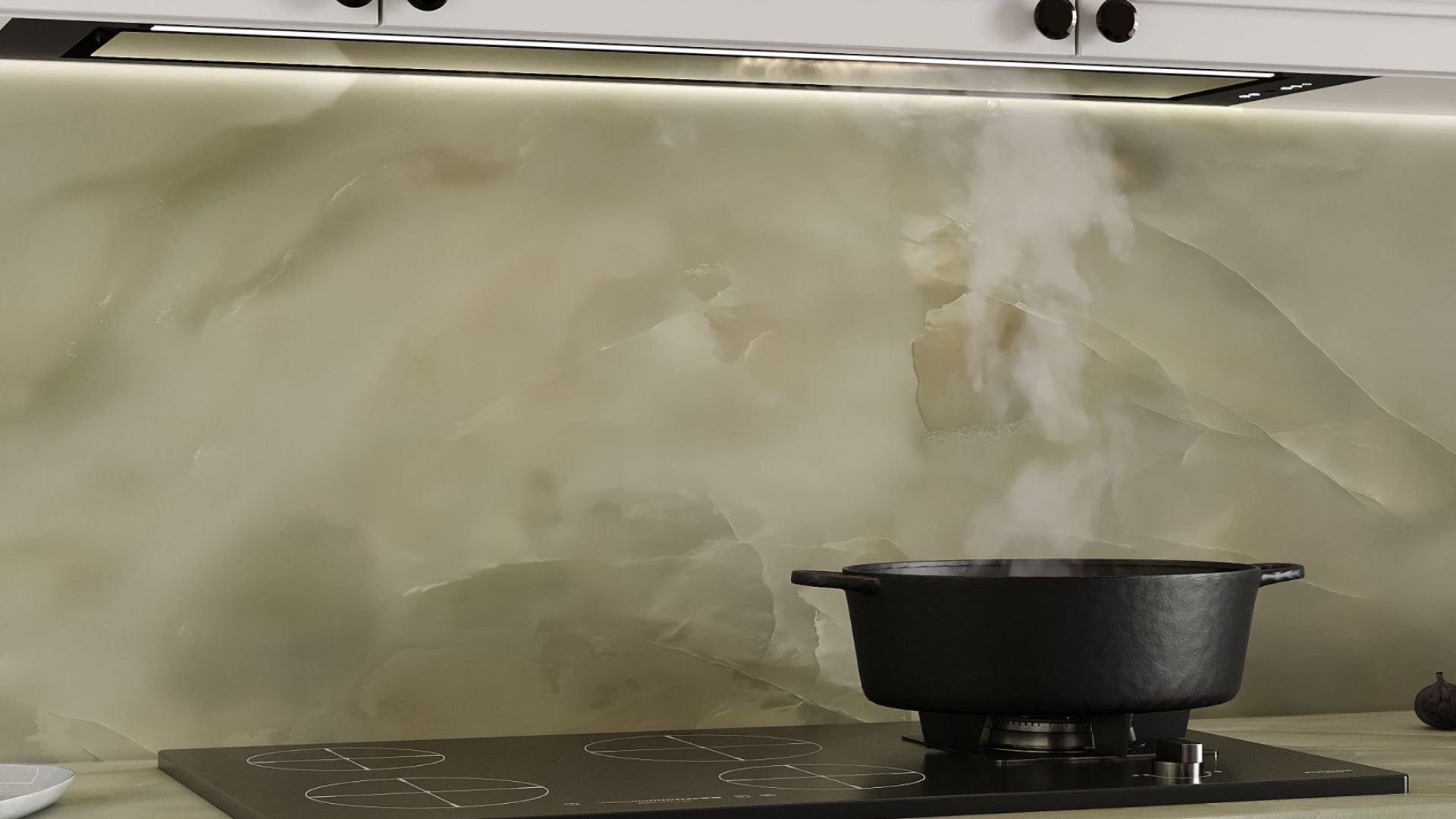 Okap podszafkowy Micra Black Matt 120 cm - Czarny Matt - Wizualizacja 4