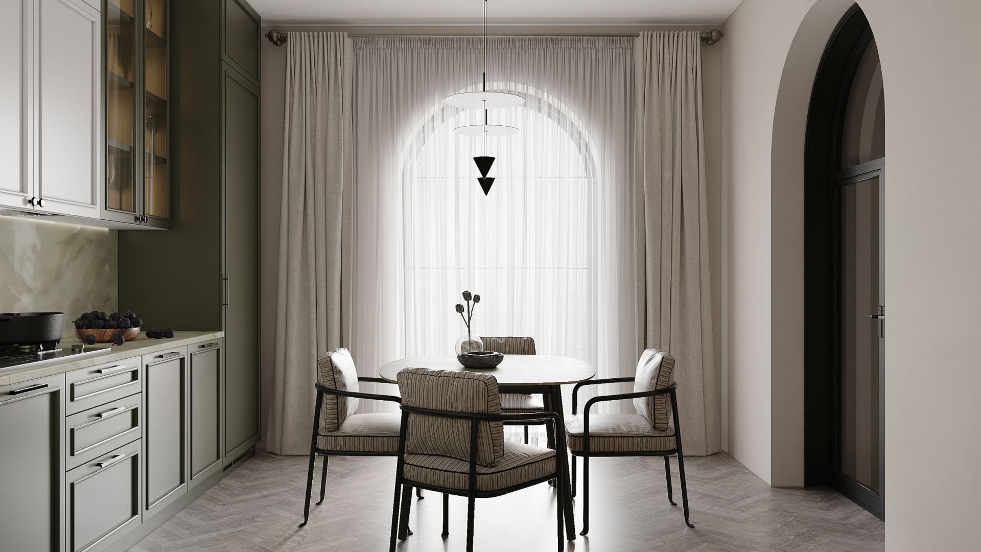 Okap podszafkowy Micra Black Matt 120 cm - Czarny Matt - Wizualizacja 7