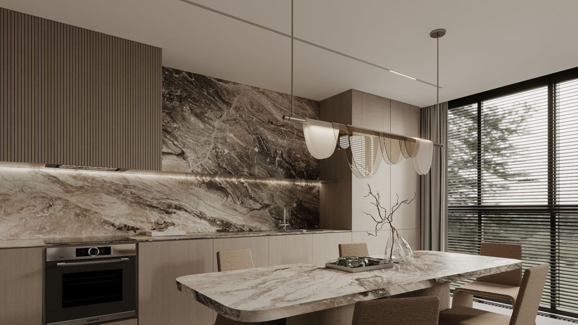 Okap podszafkowy Micra Black Gesture Control - Inox/Czarny - Wizualizacja