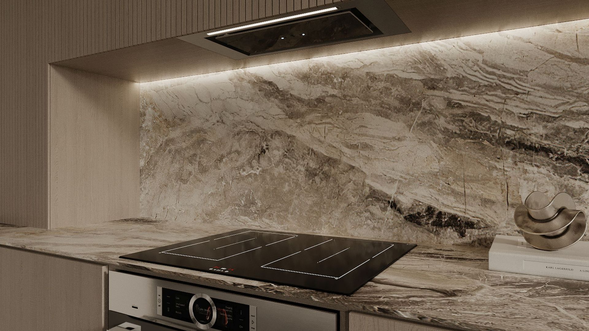 Okap podszafkowy Micra Black Gesture Control - Inox/Czarny - Wizualizacja 9