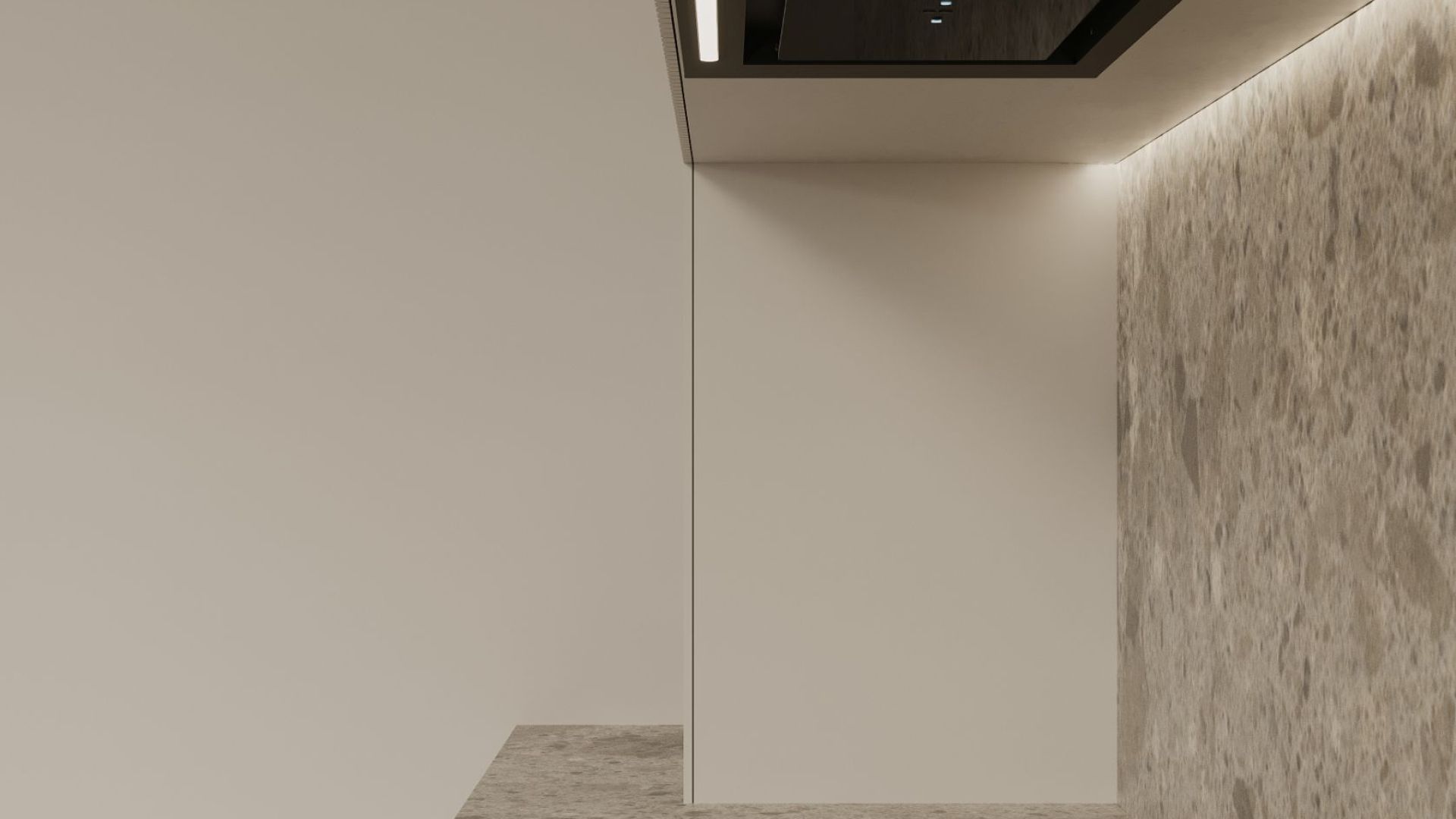 Okap podszafkowy Micra Black Matt Gesture Control - Czarny Matt - Wizualizacja 3