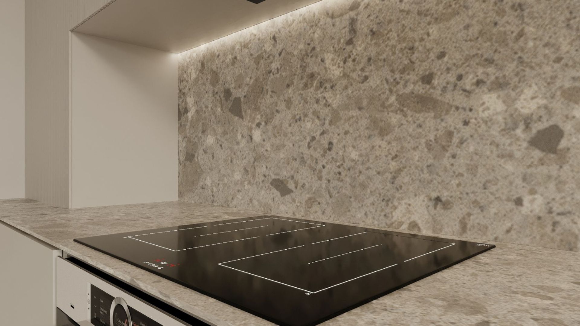 Okap podszafkowy Micra Black Matt Gesture Control - Czarny Matt - Wizualizacja 8