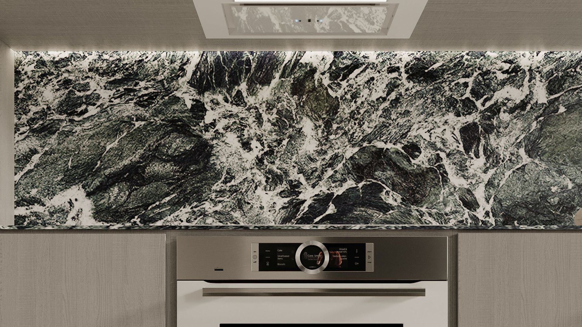 Okap podszafkowy Micra White Matt Gesture Control - Biały Matt - Wizualizacja 2