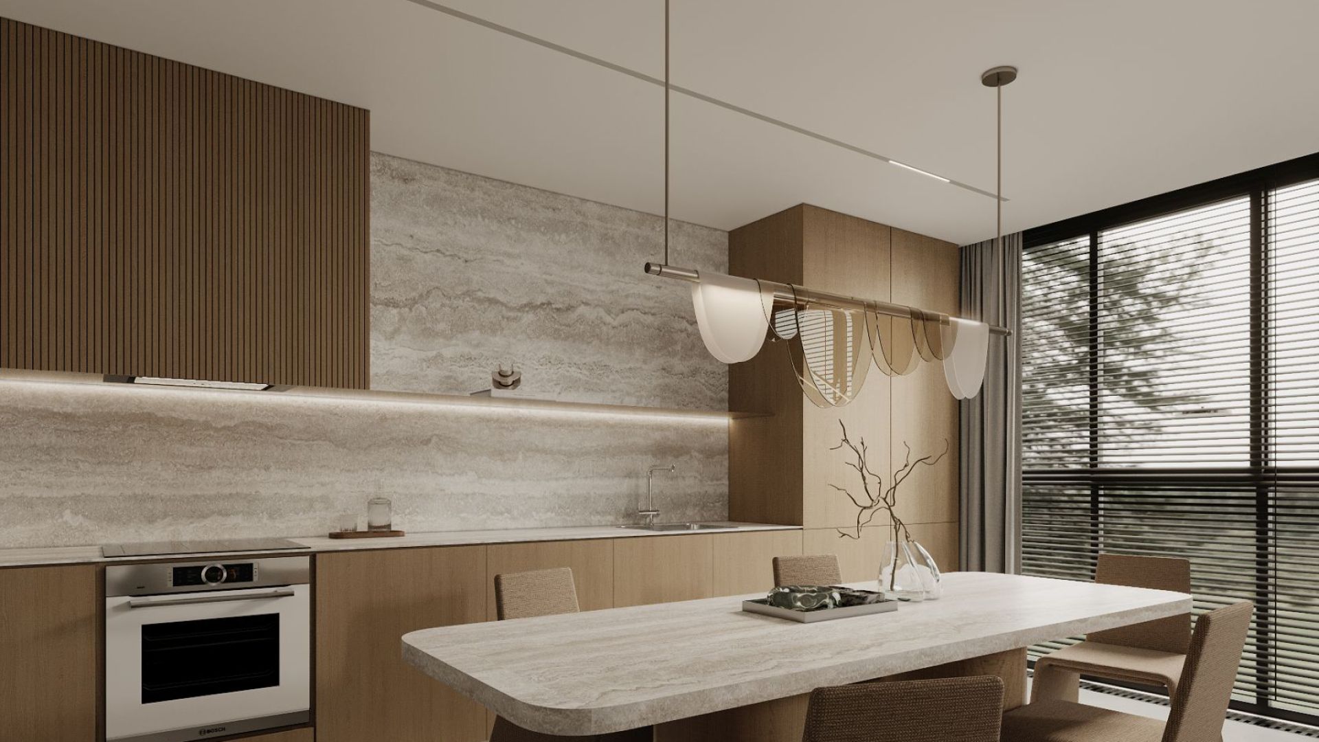 Okap podszafkowy Micra White Gesture Control - Inox/Biały - Wizualizacja