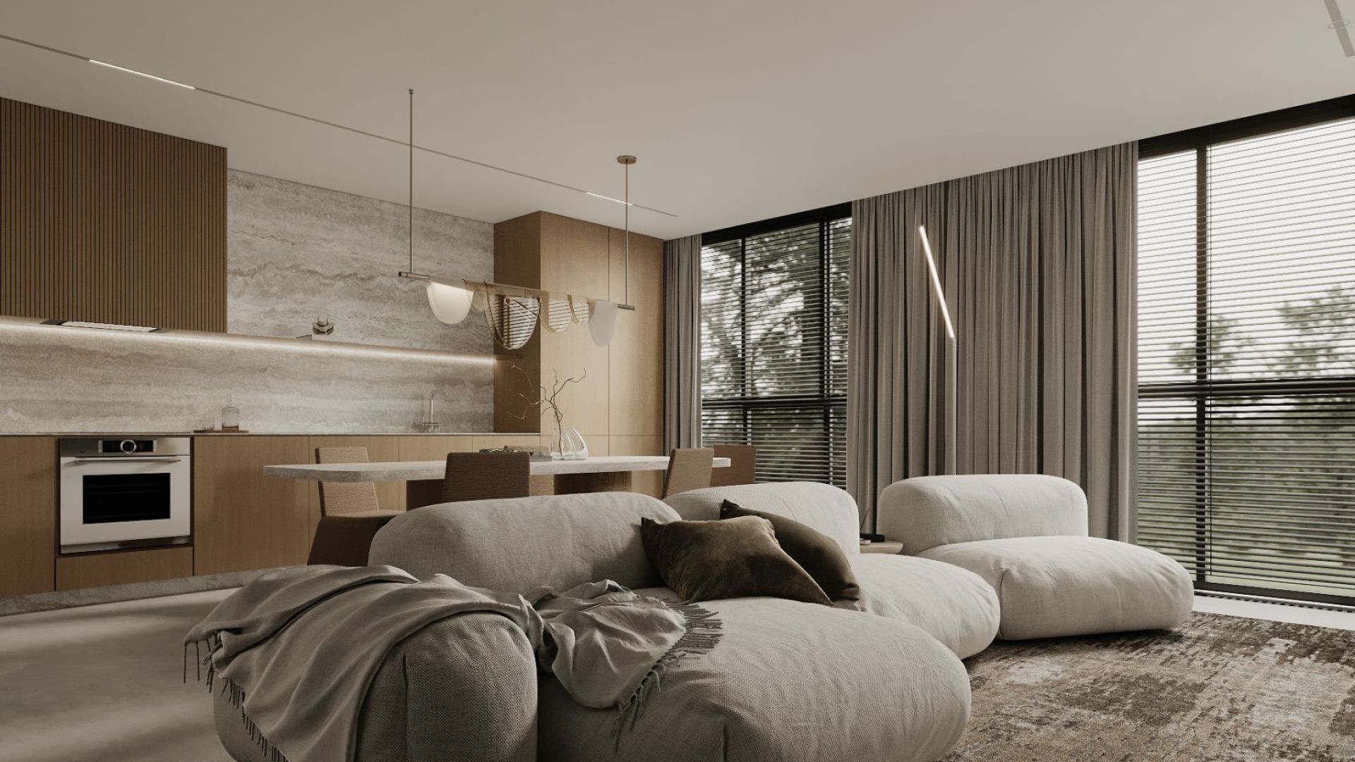 Okap podszafkowy Micra White Gesture Control - Inox/Biały - Wizualizacja 6