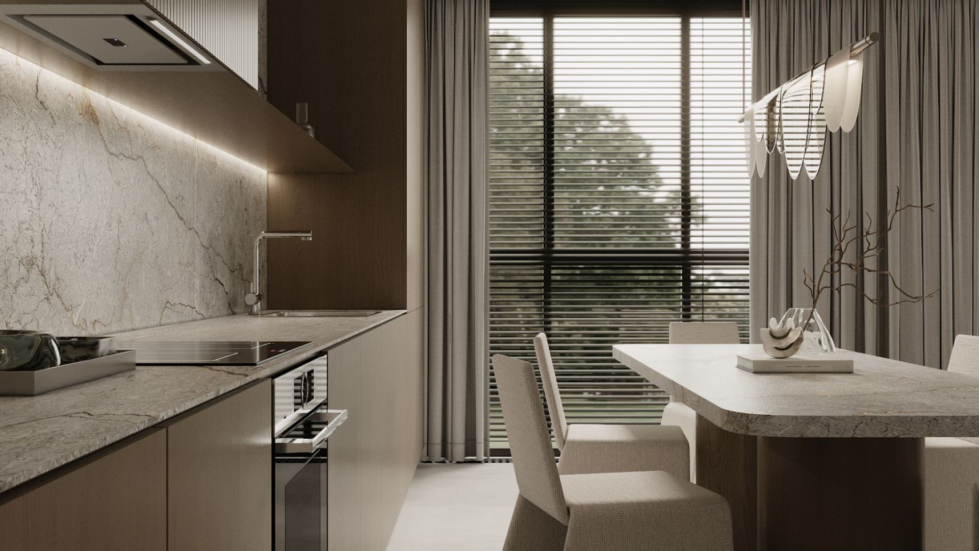 Okap podszafkowy Micra Inox Gesture Control - INOX - Wizualizacja