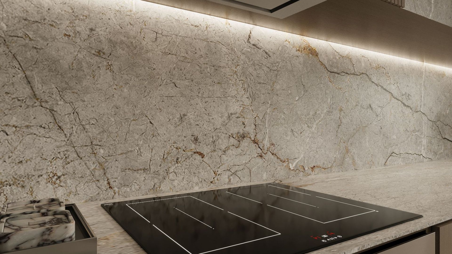 Okap podszafkowy Micra Inox Gesture Control - INOX - Wizualizacja 2