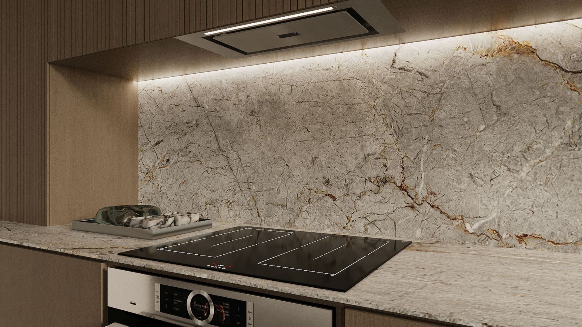 Okap podszafkowy Micra Inox Gesture Control - INOX - Wizualizacja 4