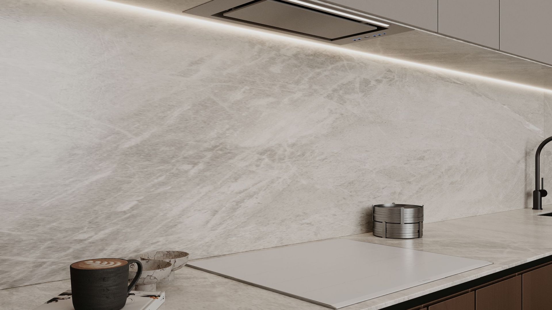 Okap podszafkowy Micra Inox - INOX - Wizualizacja