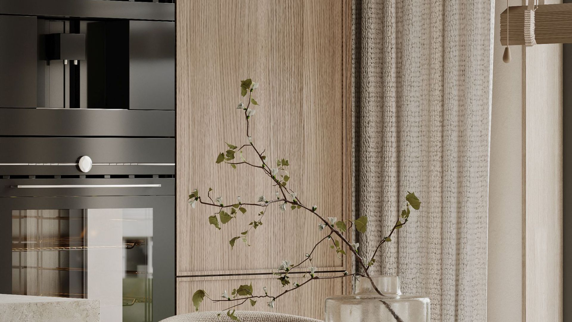 Okap wyspowy Cylindro Eco 2STRIPS Kashmir - Kashmir - Wizualizacja 9