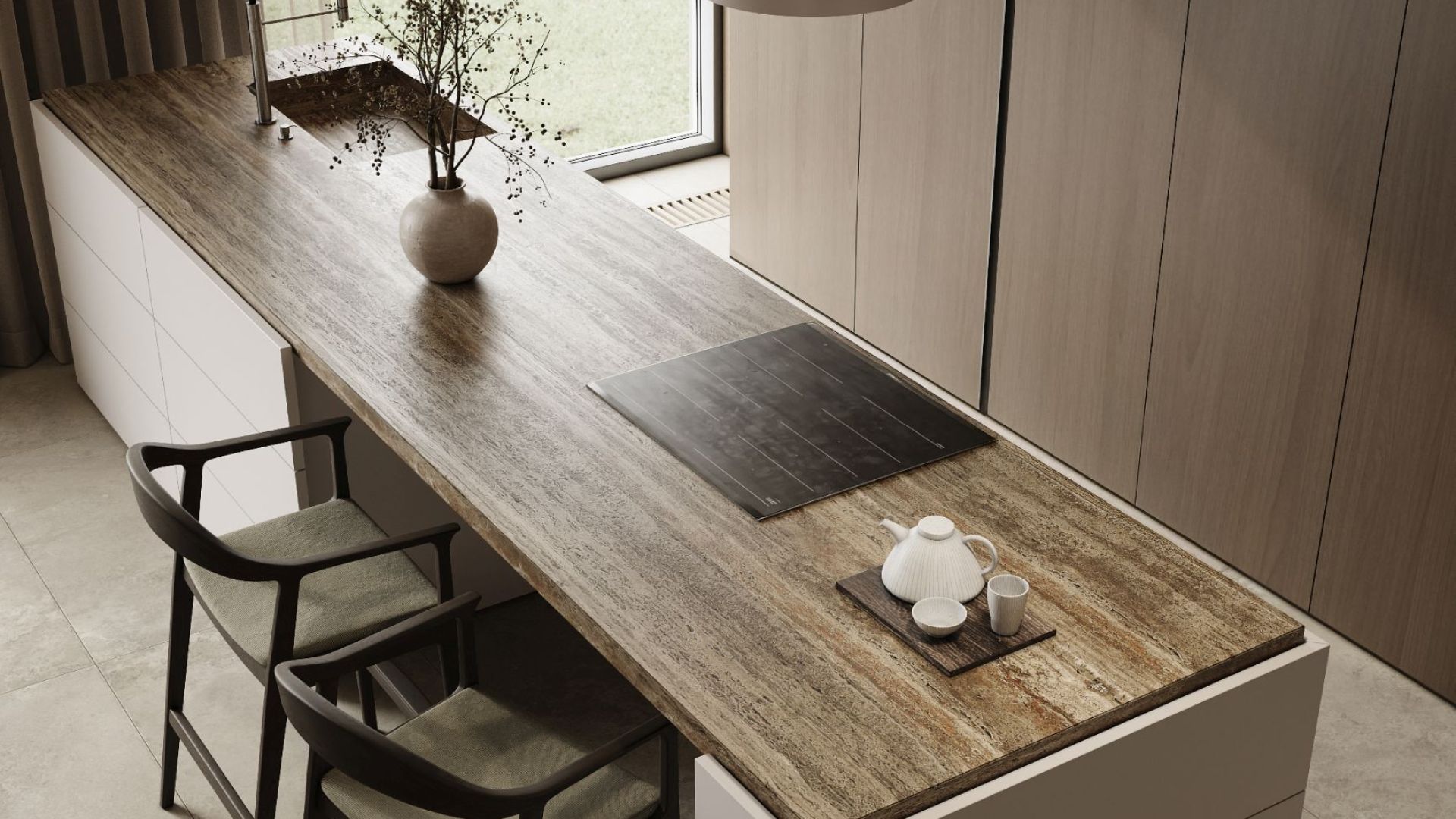 Okap wyspowy Cylindro Eco 4LED Kashmir - Kashmir - Wizualizacja 4