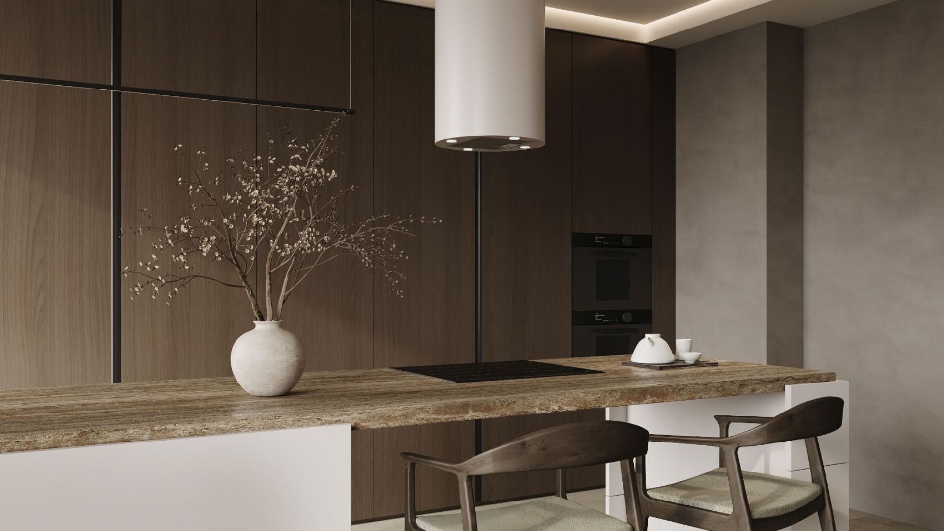 Okap wyspowy Cylindro Eco 4LED Kashmir - Kashmir - Wizualizacja 8