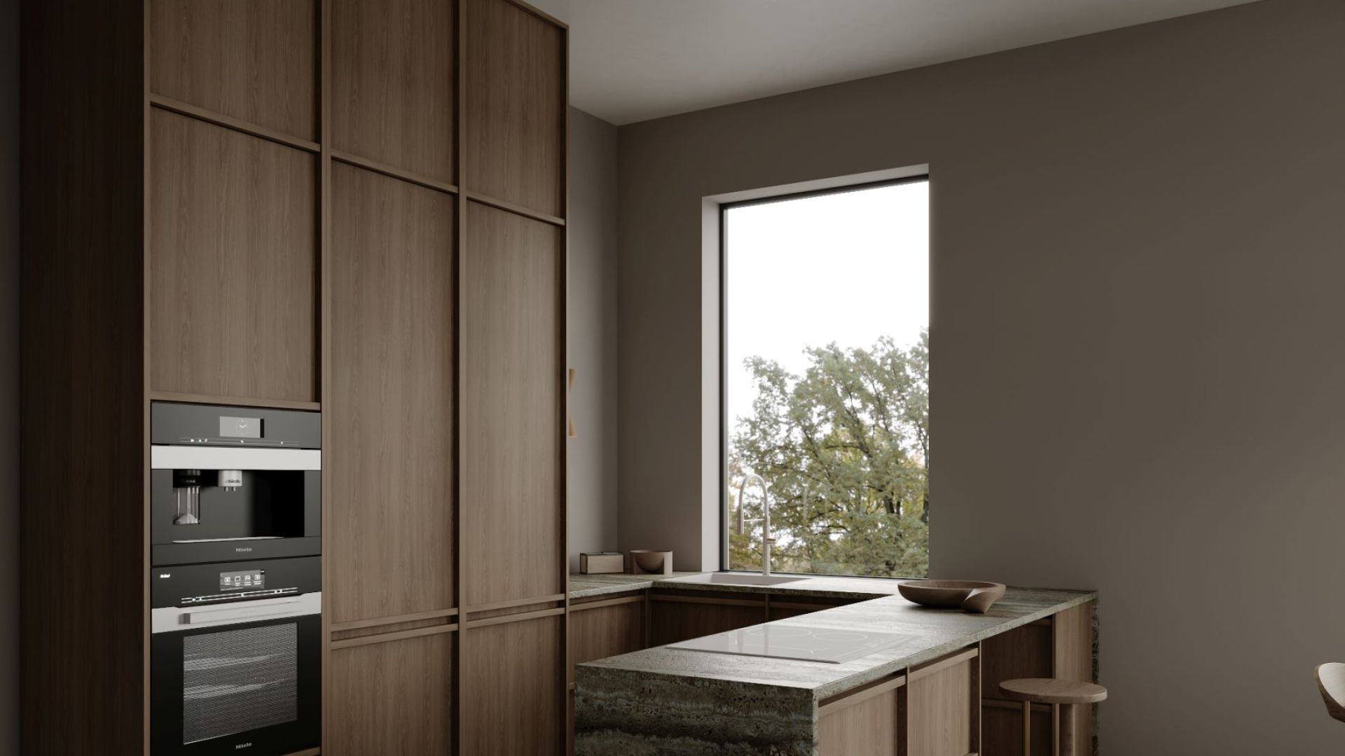 Okap sufitowy Grand Super Slim White - Biały - Wizualizacja 5