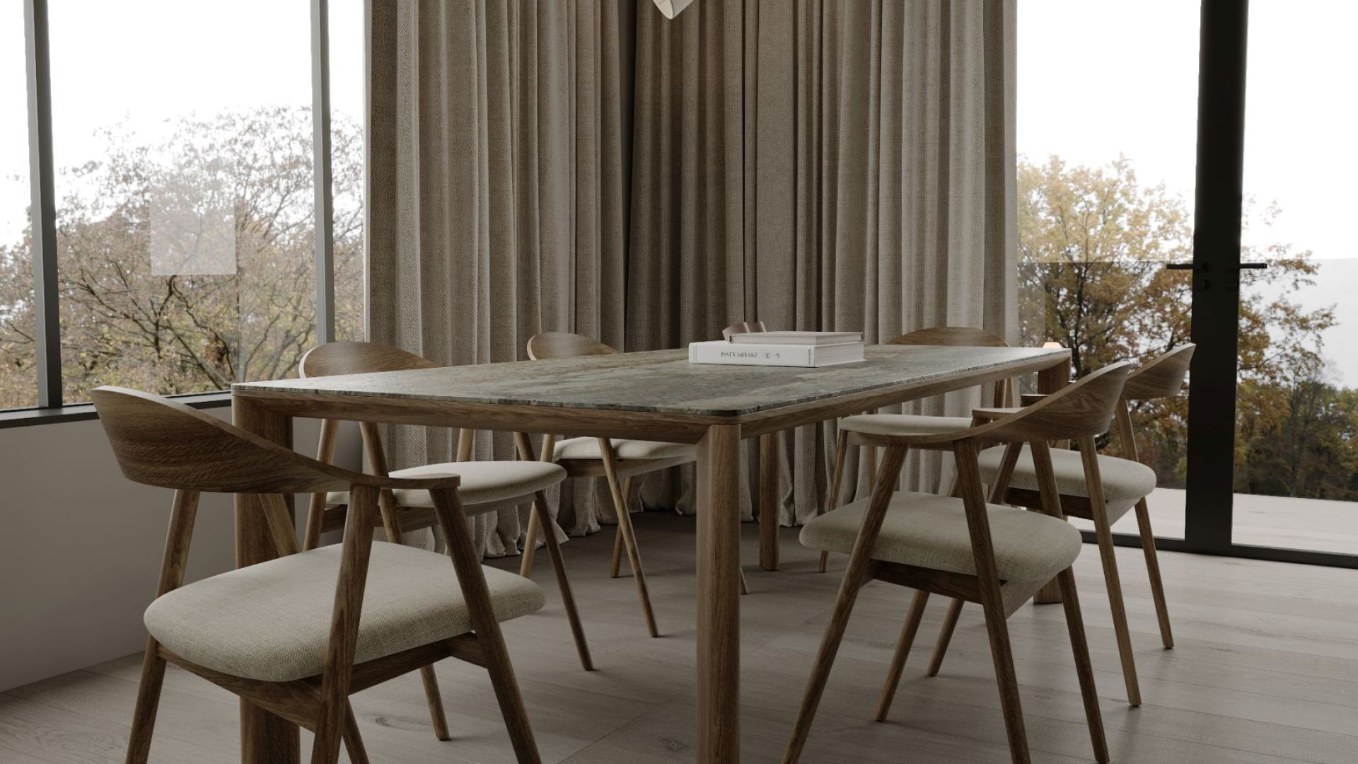 Okap sufitowy Grand Super Slim White - Biały - Wizualizacja 6