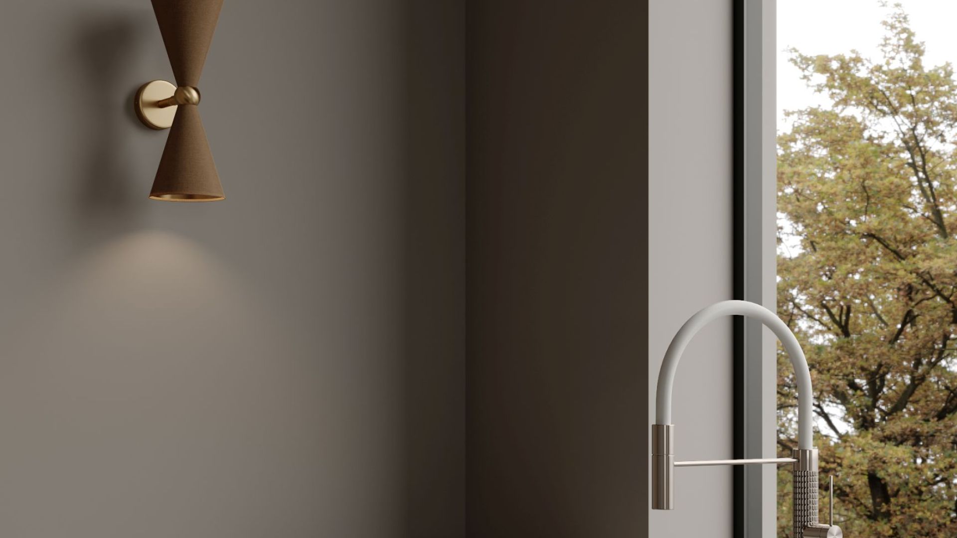 Okap sufitowy Grand Super Slim White - Biały - Wizualizacja 7