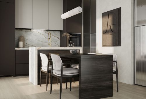  - Lando Glass 2STRIPS White Gesture Control BLDC