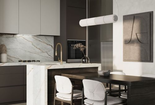  - Lando Glass 2STRIPS White Gesture Control BLDC