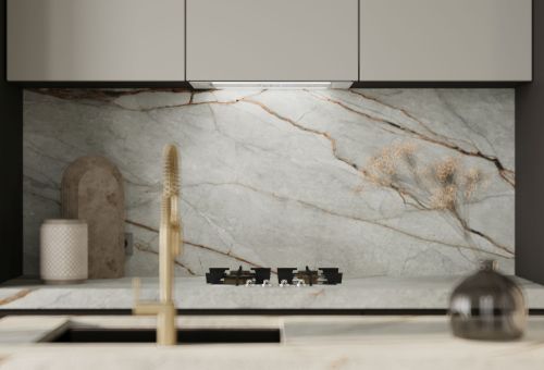  - Lando Glass 2STRIPS White Gesture Control BLDC