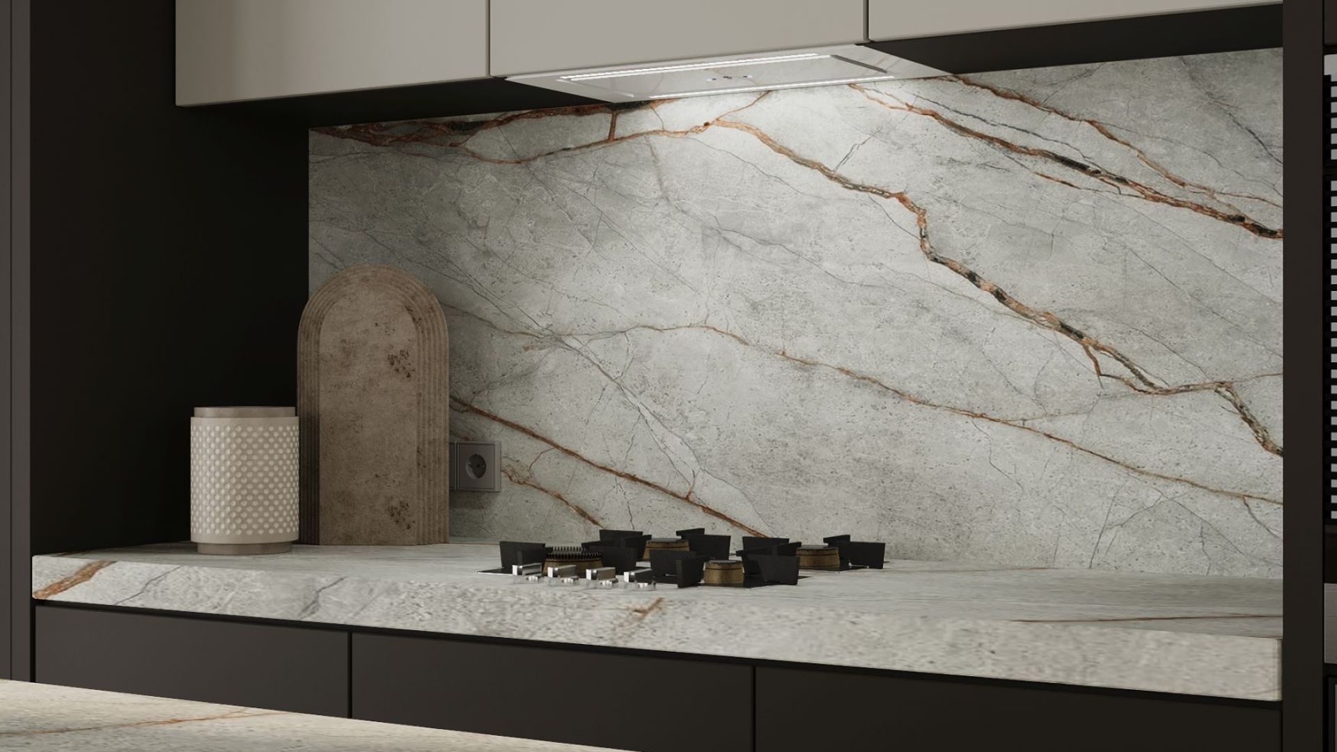 Okap podszafkowy Lando Glass 2STRIPS White Gesture Control BLDC - Biały - Wizualizacja 8