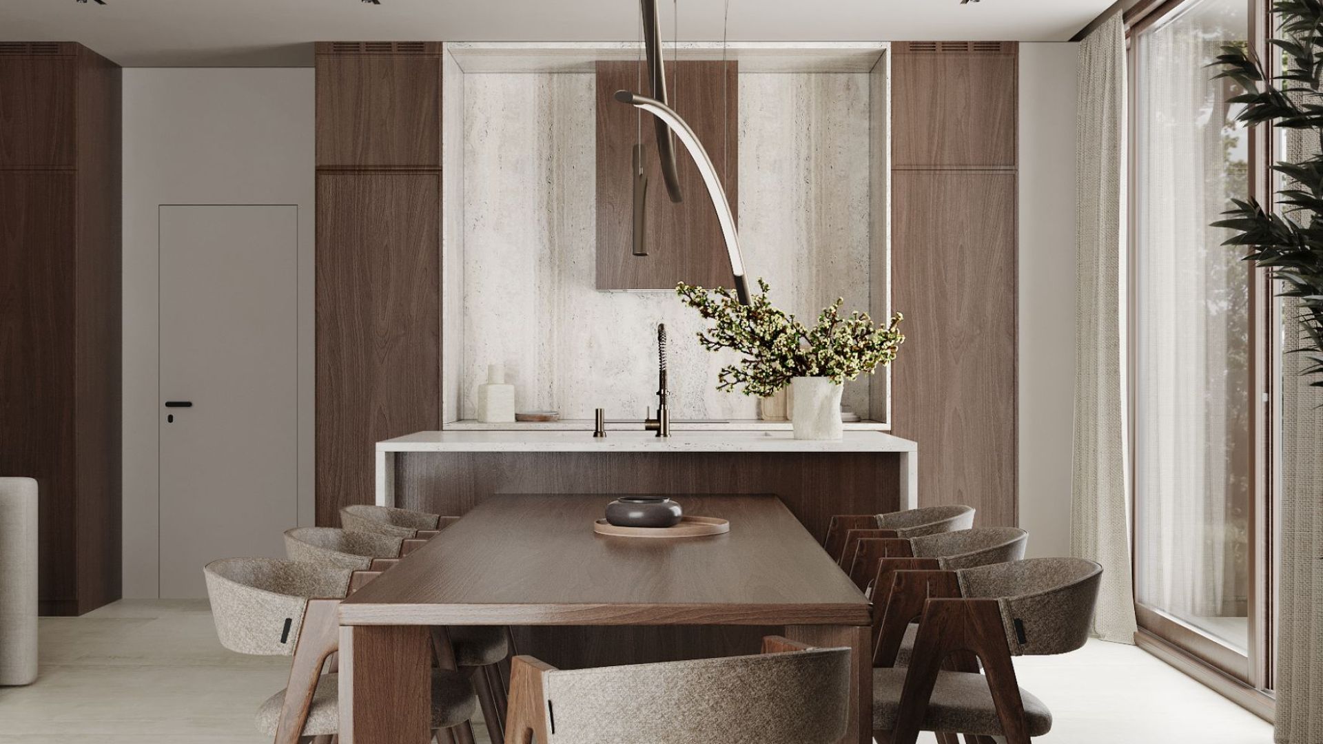 Okap podszafkowy Lando Glass Kashmir - Kashmir - Wizualizacja 3