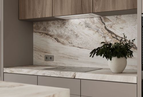  - Lando Glass White Gesture Control