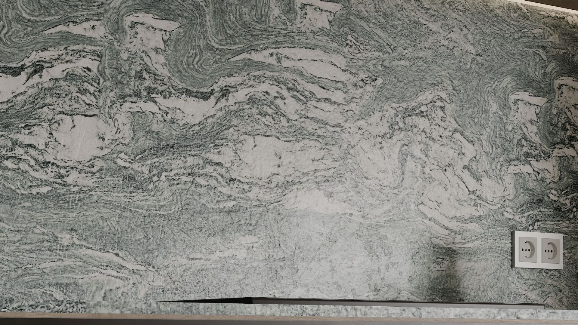 Okap podszafkowy Marino Black - Czarny - Wizualizacja 2