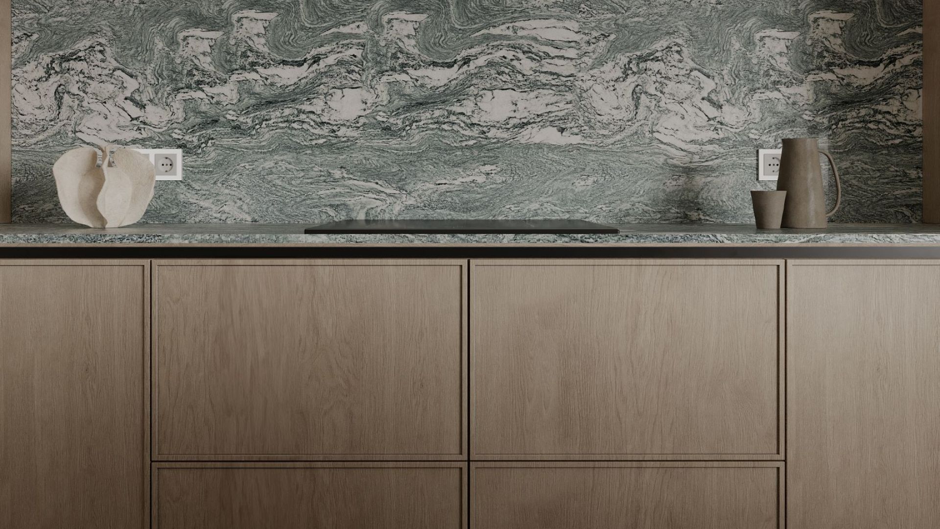 Okap podszafkowy Marino Black - Czarny - Wizualizacja 9