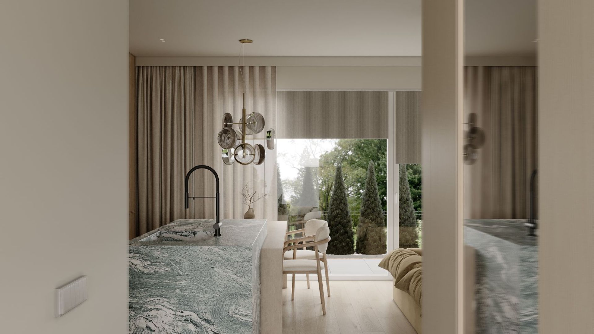 Okap podszafkowy Marino Black - Czarny - Wizualizacja 7