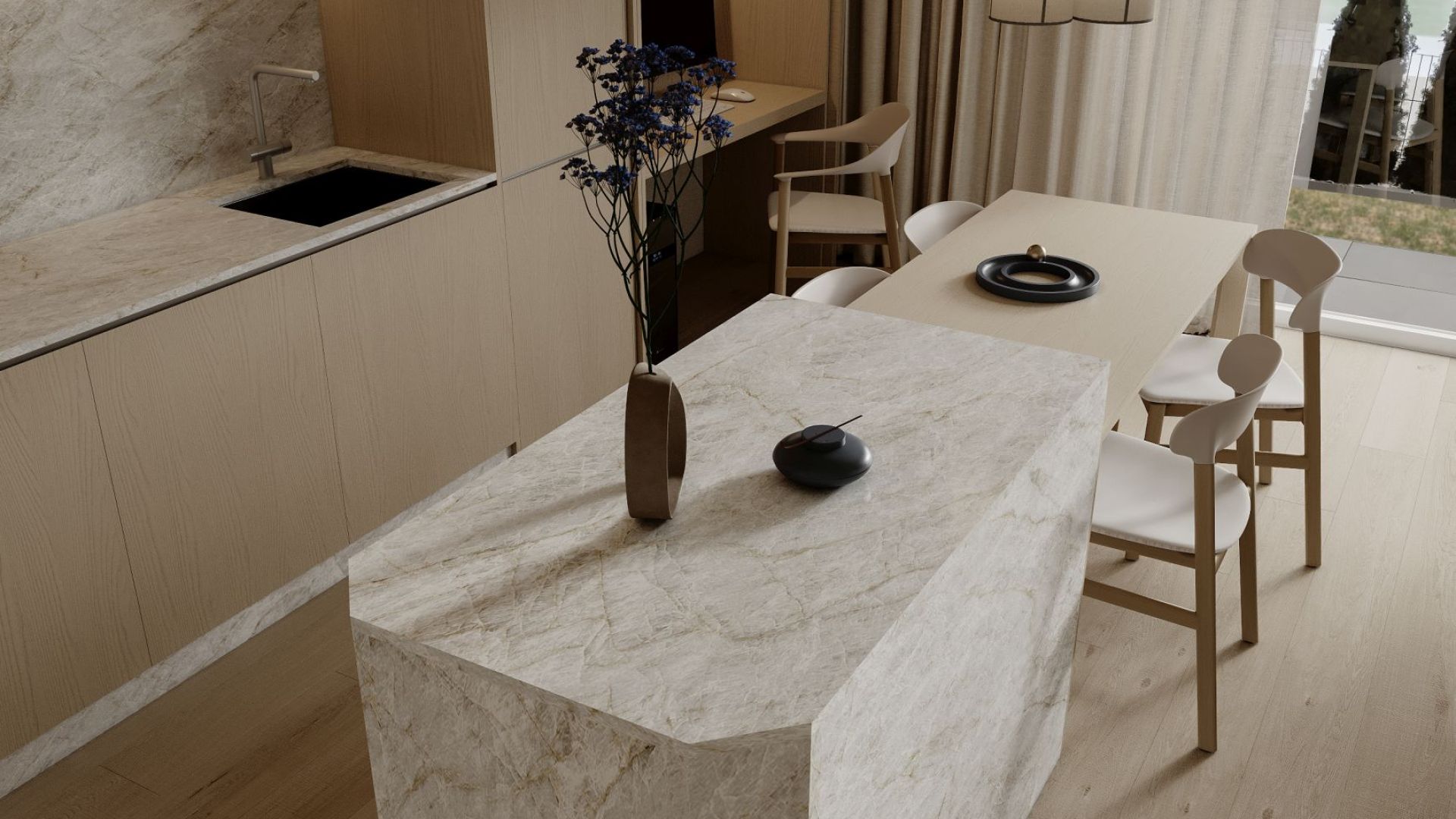 Okap podszafkowy Marino White Gesture Control - Biały - Wizualizacja 5