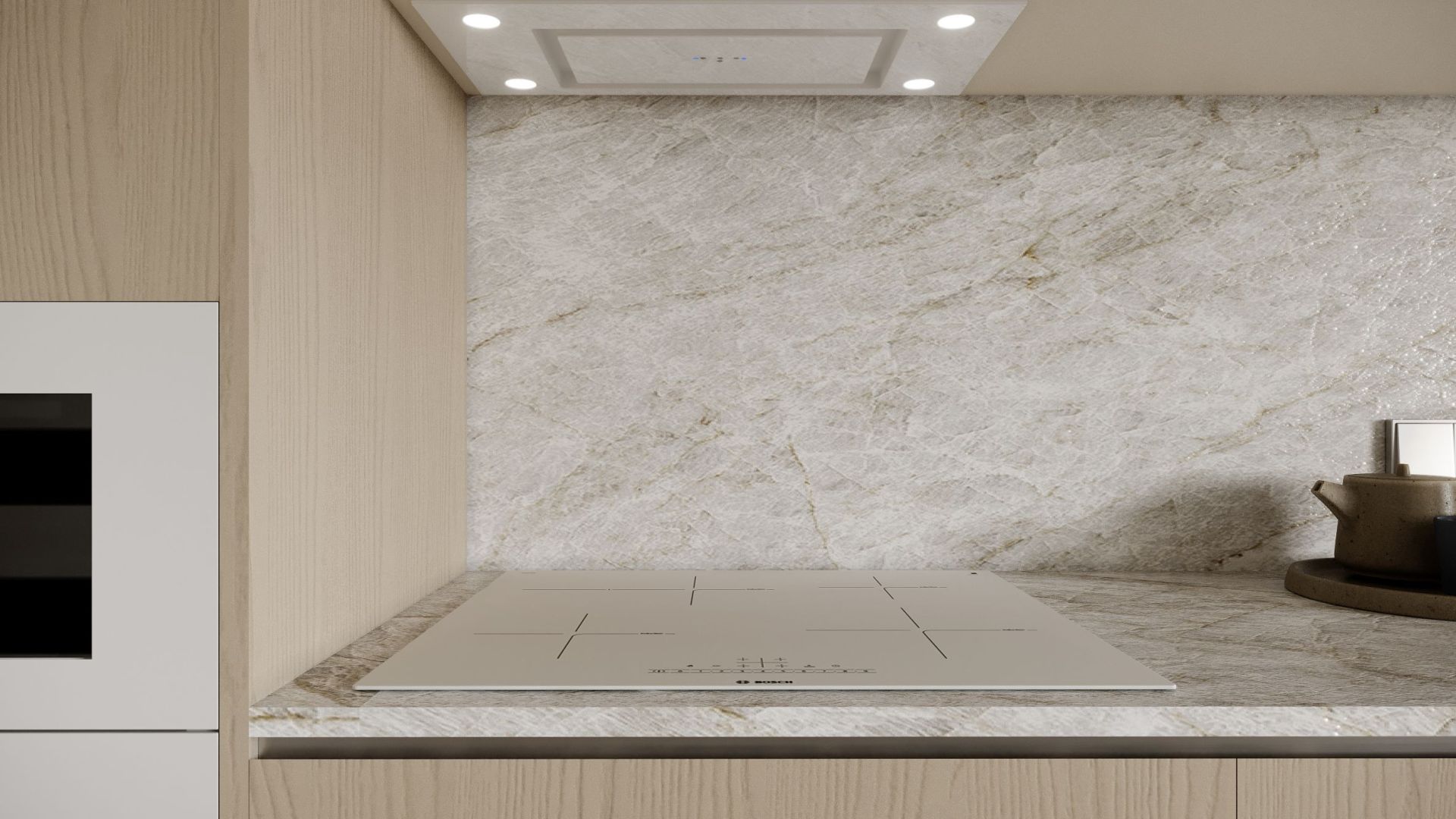 Okap podszafkowy Marino White Gesture Control - Biały - Wizualizacja 6