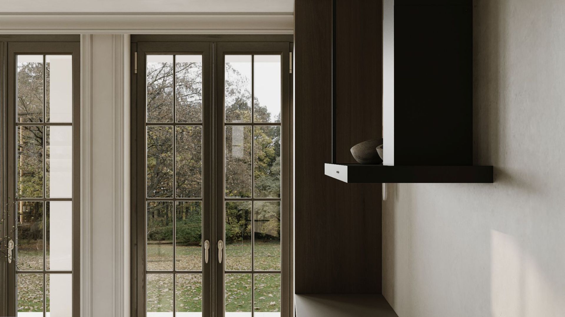 Okap kominowy Metropolis OR Black Matt - Czarny Matt - Wizualizacja