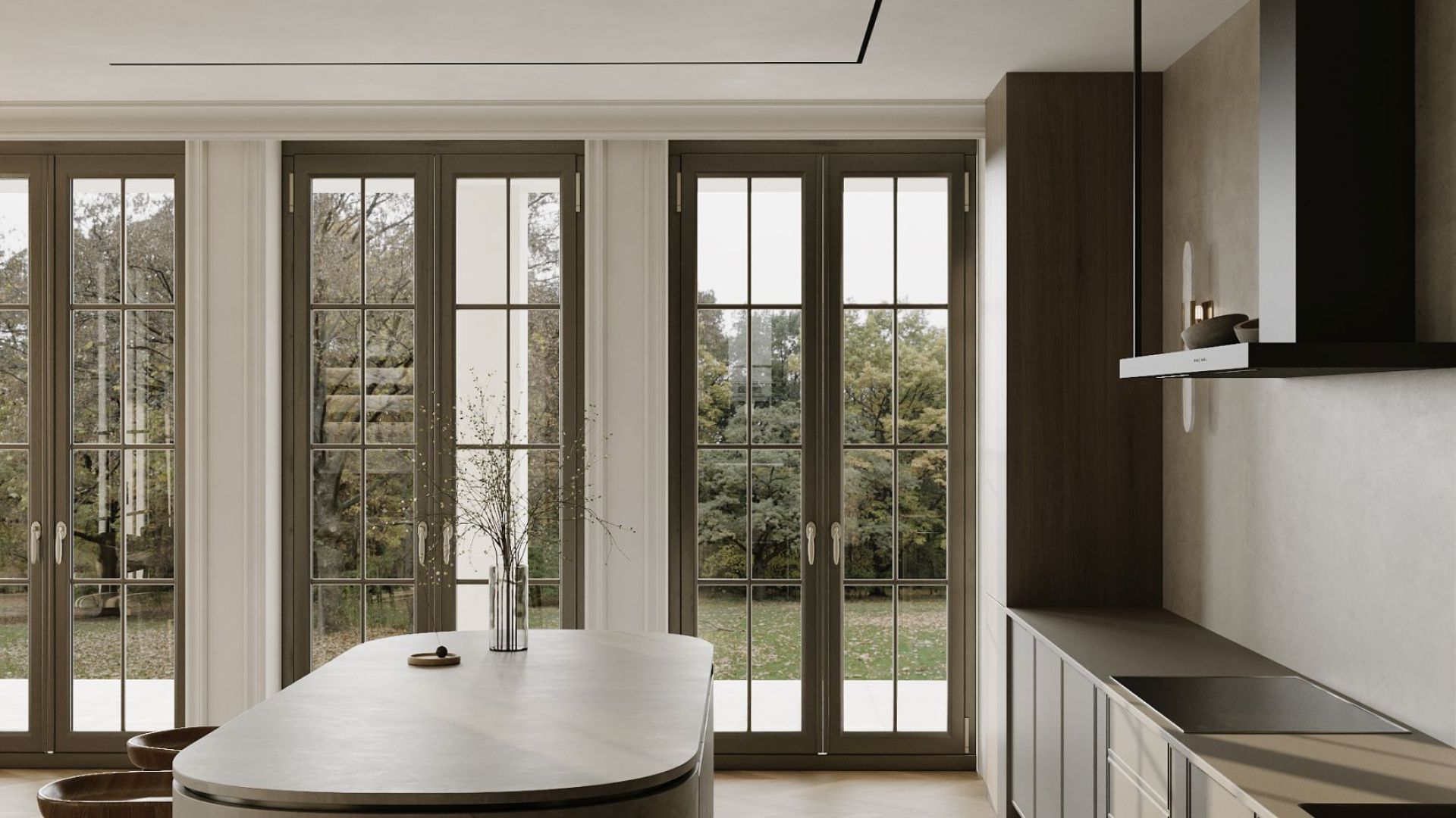 Okap kominowy Metropolis OR Black Matt - Czarny Matt - Wizualizacja 7