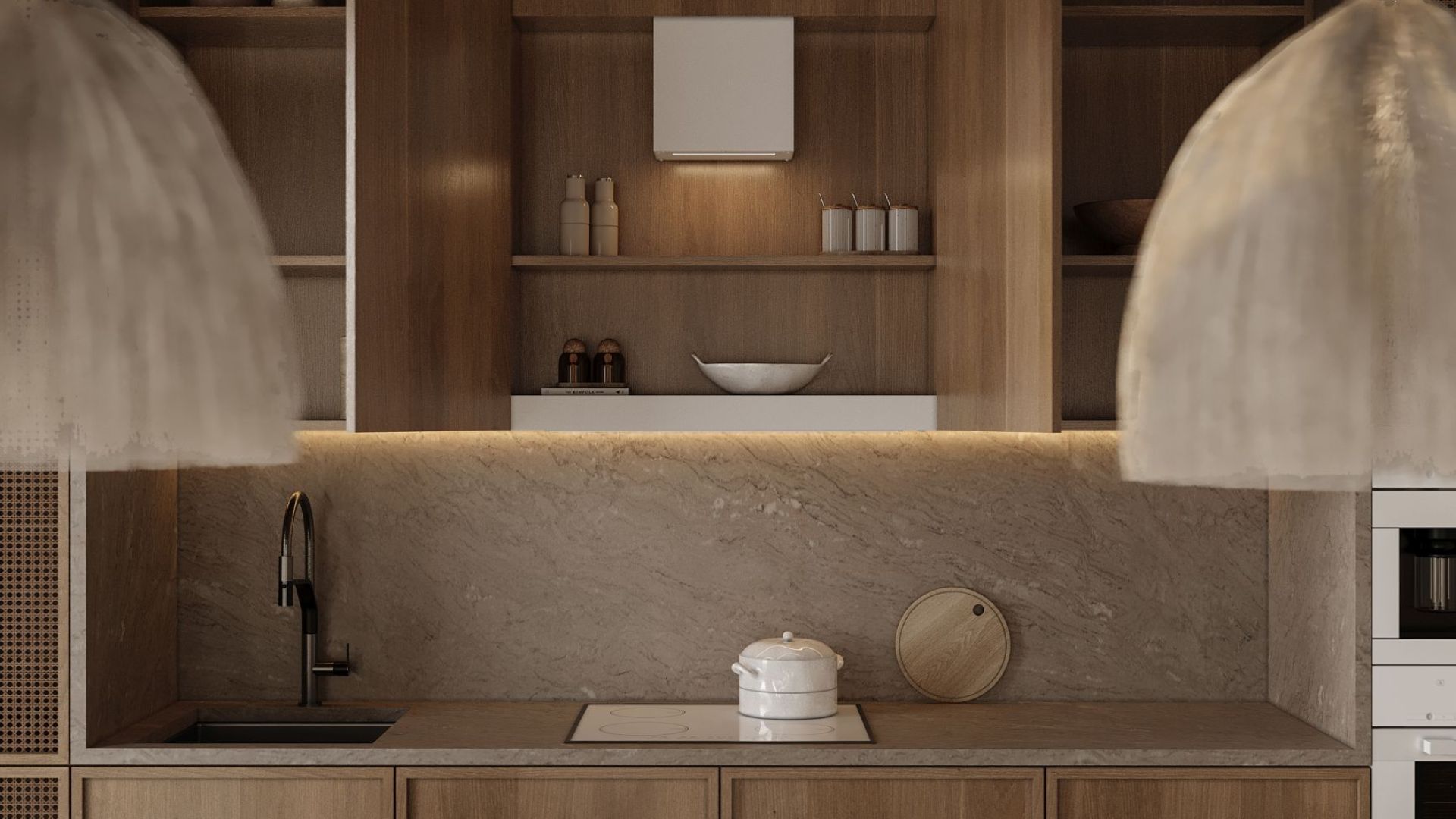 Okap podszafkowy Micra Space White Matt - Biały Matt - Wizualizacja 8