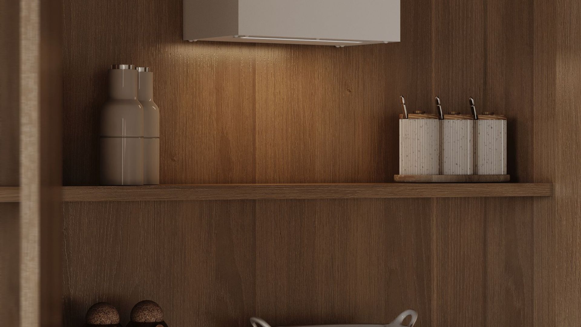 Okap podszafkowy Micra Space White Matt - Biały Matt - Wizualizacja 9