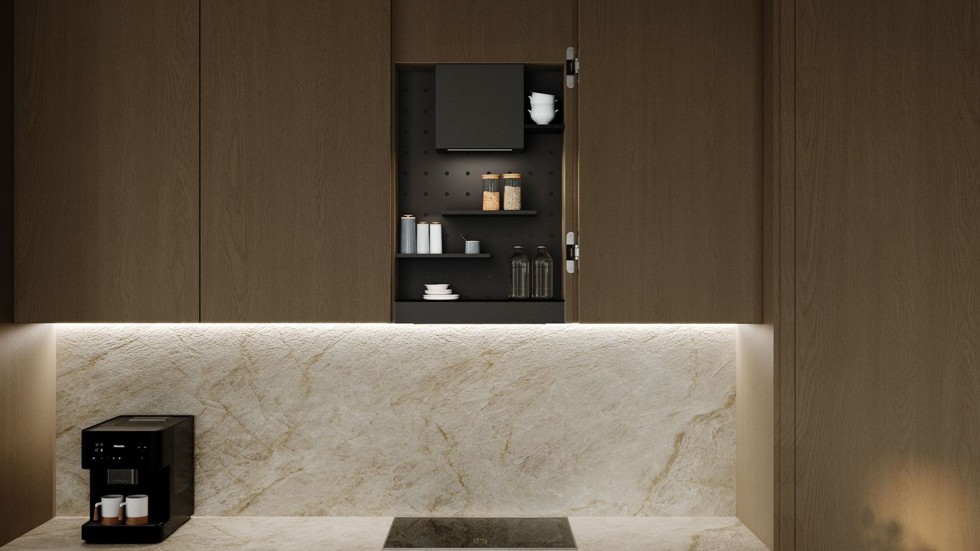 Okap podszafkowy Micra Space Black Matt - Czarny Matt - Wizualizacja 8