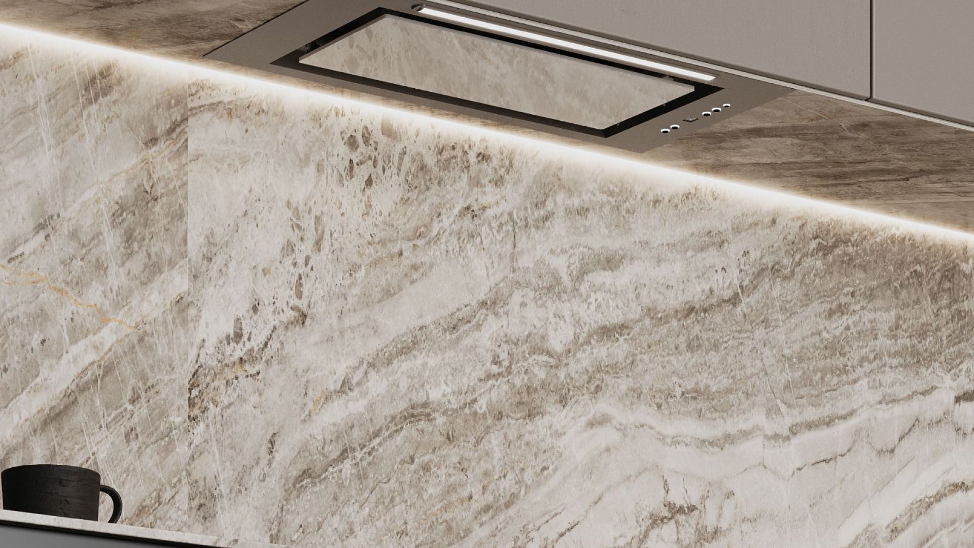 Okap podszafkowy Micra White - Biały - Wizualizacja 2