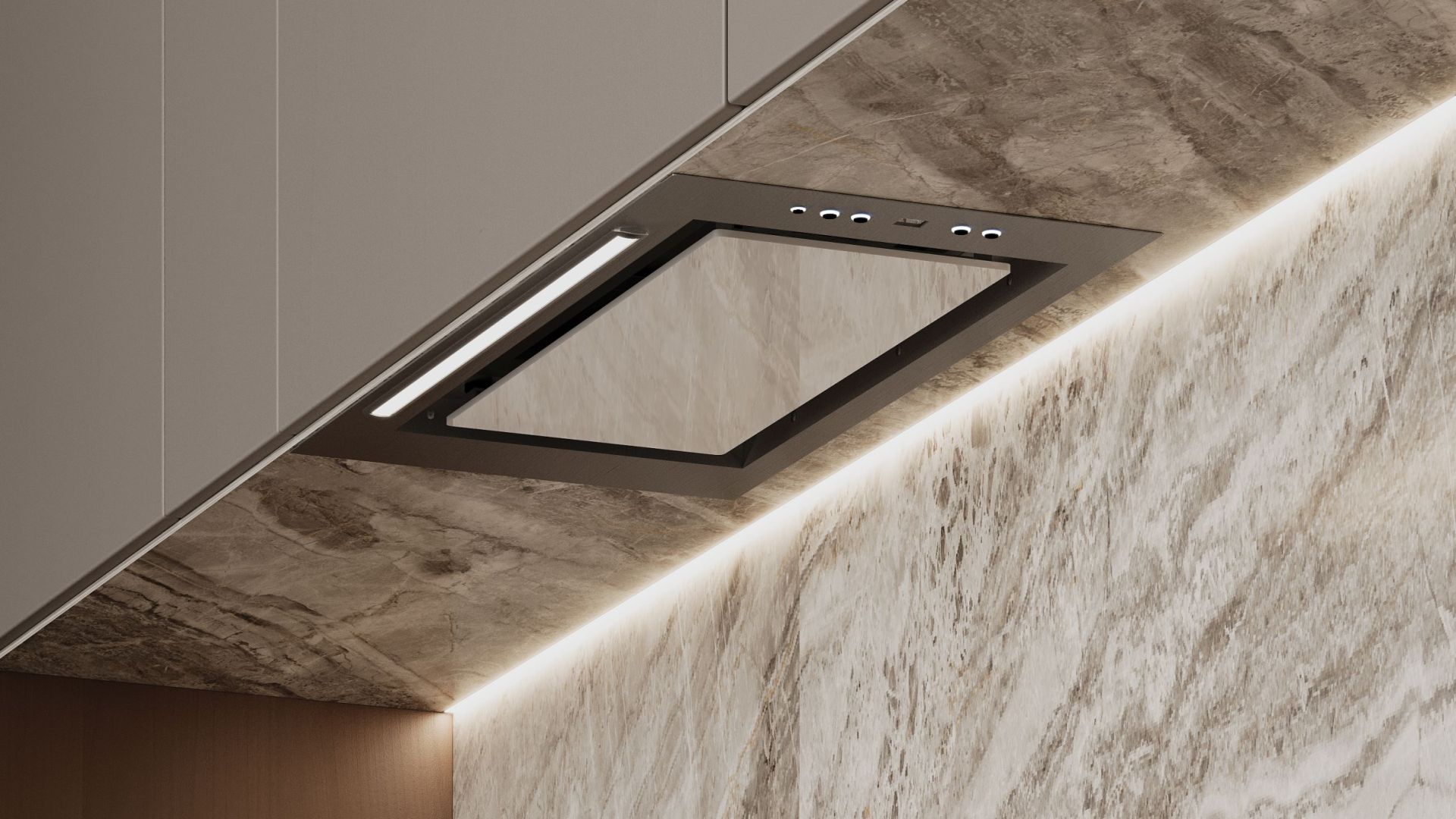 Okap podszafkowy Micra White - Biały - Wizualizacja 3