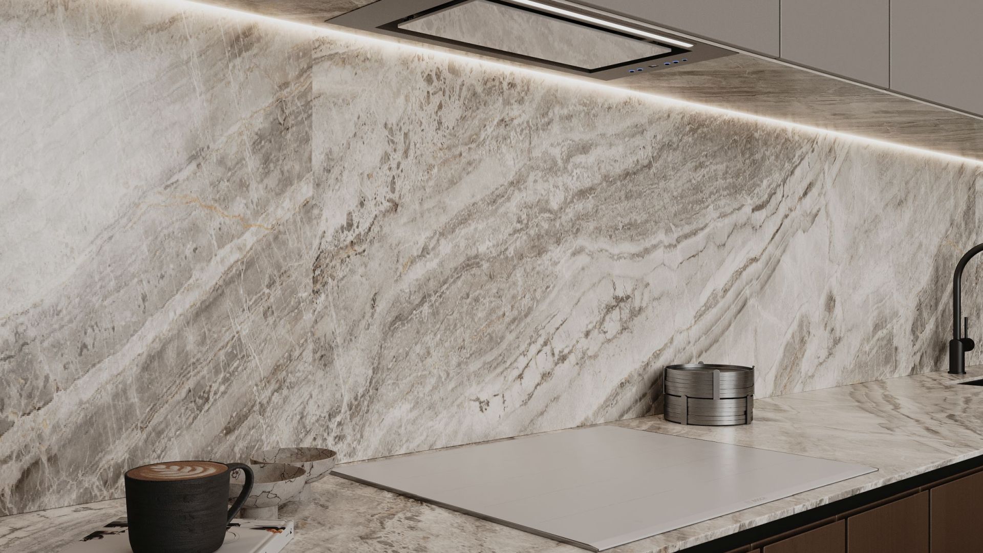 Okap podszafkowy Micra White - Biały - Wizualizacja 6