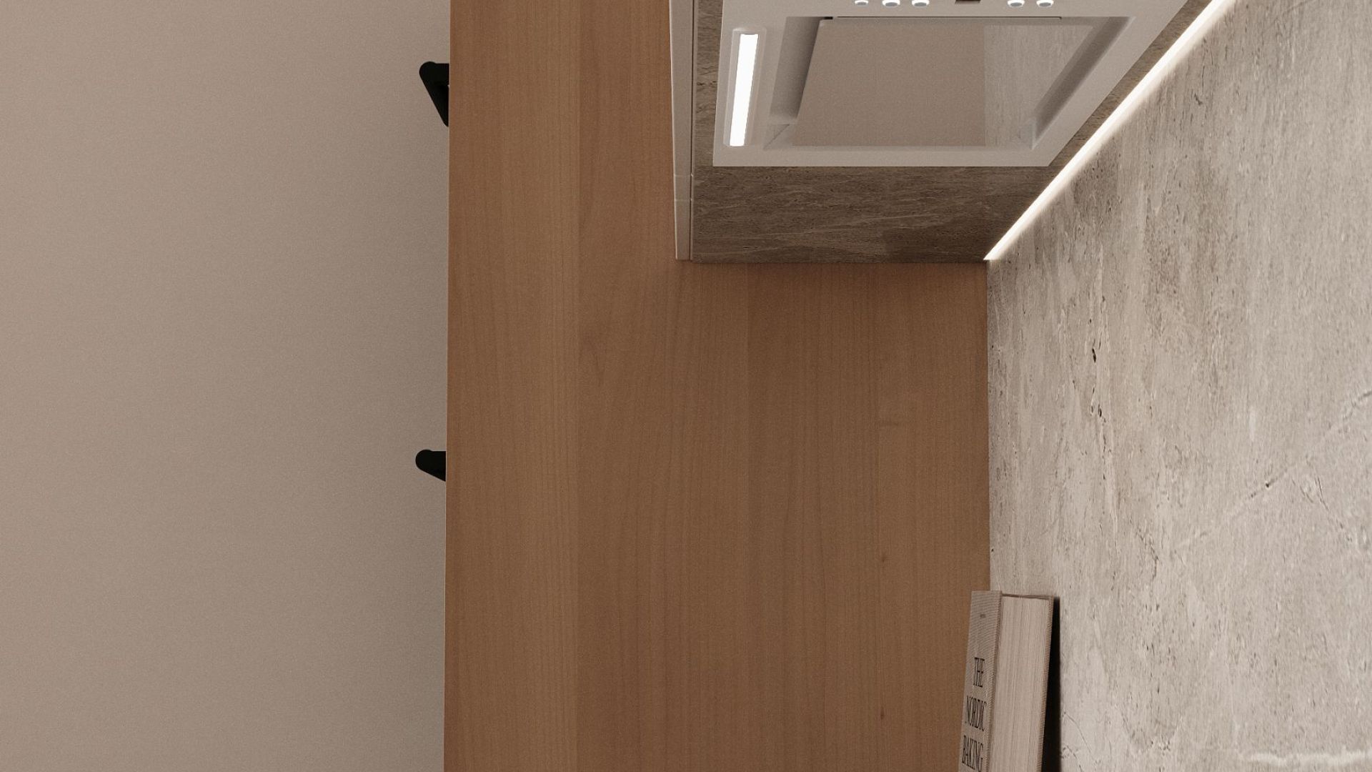 Okap podszafkowy Micra White Matt - Biały Matt - Wizualizacja 3