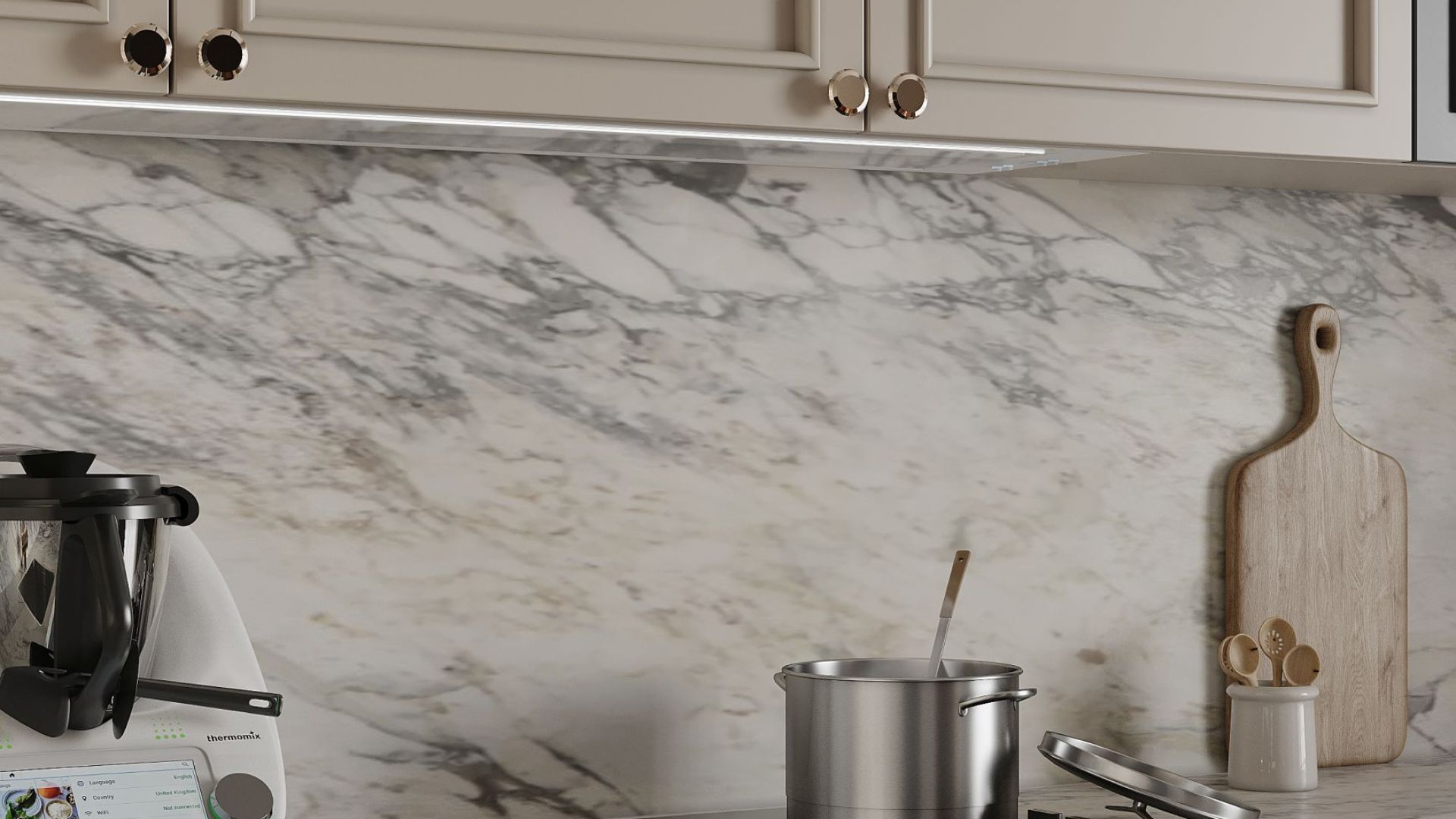 Okap podszafkowy Micra White Matt 120 cm - Biały Matt - Wizualizacja 6